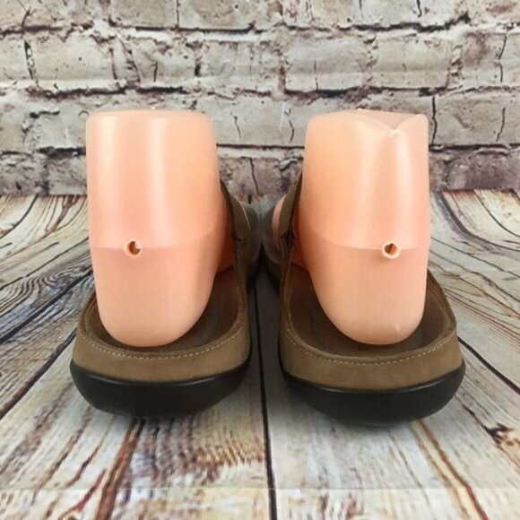 Mephisto Agacia Brown Tan Nubuck Leather Thong Sandals Sz 7 (37) - Picture 3 of 6